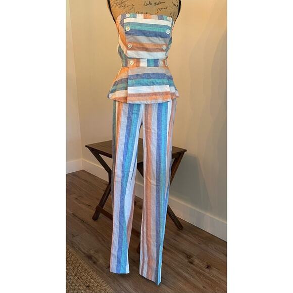 New York & Company Pants - NY & Co Two Piece striped Tube Top and Pants Outfit Size Small / Small Tall NWT